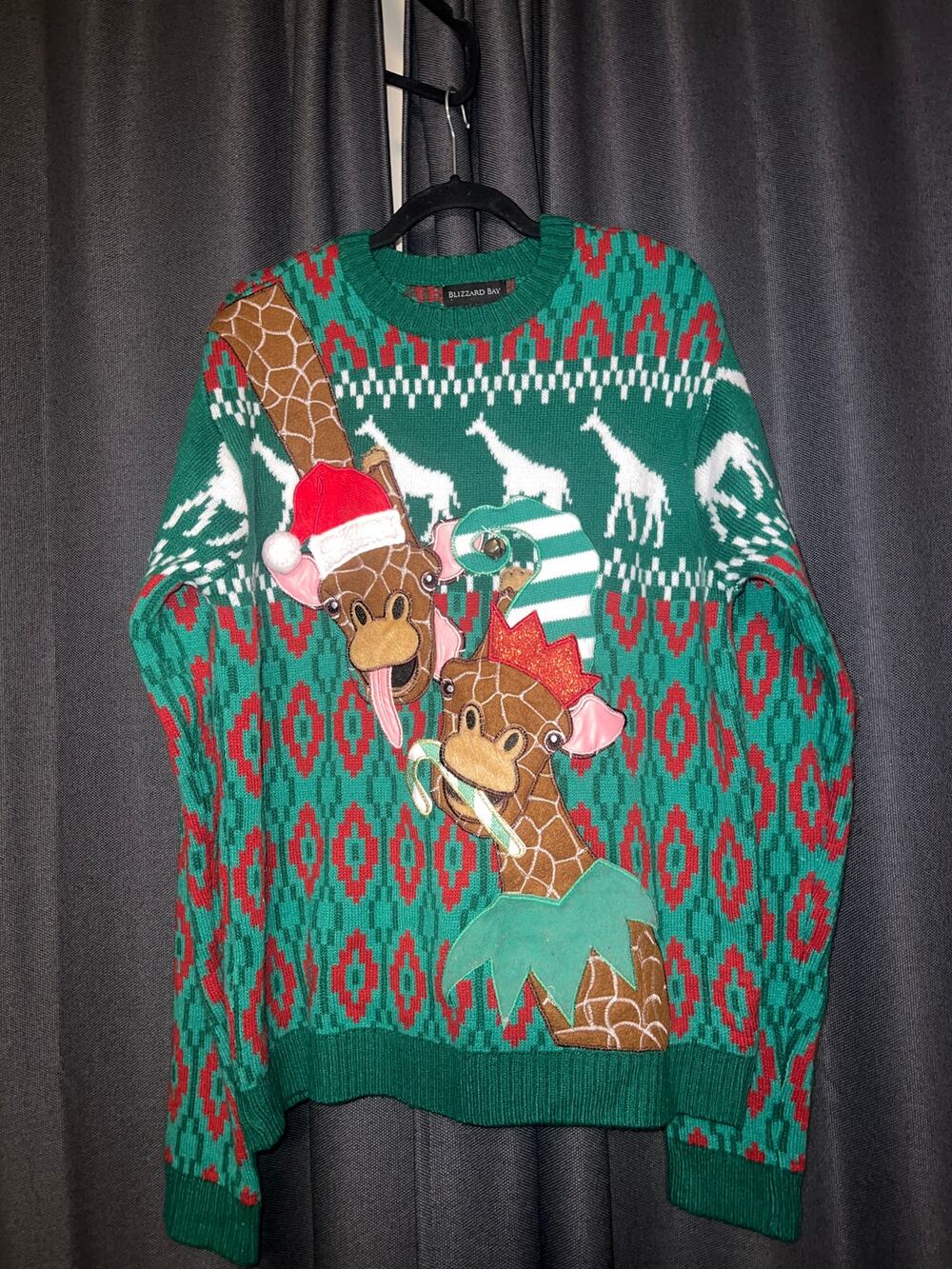 Ugly Christmas Sweater Xmas Size XL Giraffe